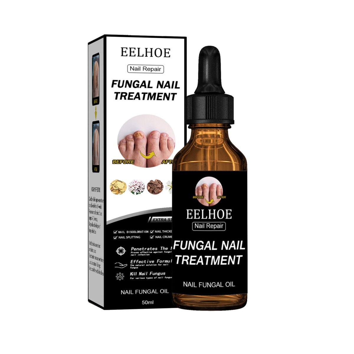 038f994a 1f44 4de9 8fc9 b7d92f0f69c5 EELHOE Nail Repair Solution, Thickening And Brightening Nails Removing Gray Nail Repair Nourishing Nail Care Solution