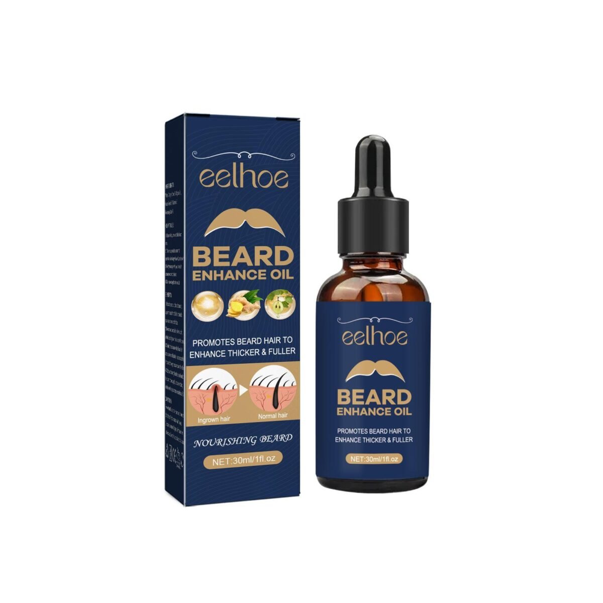 7db58f59 e23e 4842 aea3 1009bbf81589 EELHOE Beard Care Oil - Strengthen And Nourish Beard Roots Moisturising And Shine-Enhancing Beard Growth Serum For Men Hair Care Hydrating