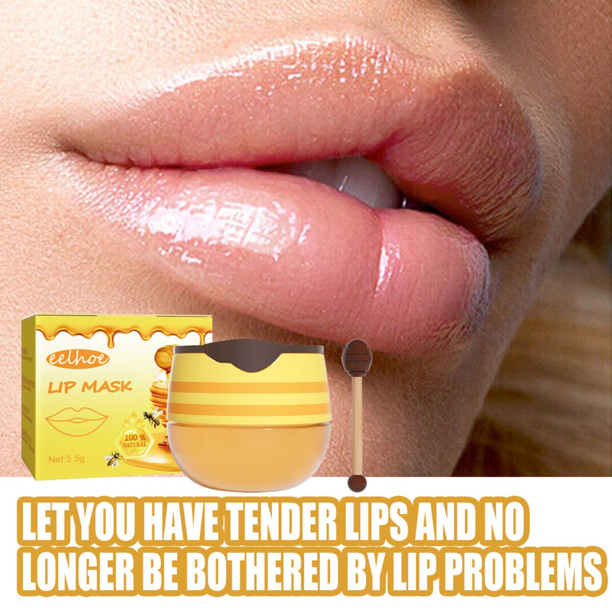 b8de3309 4521 49df b8b0 bd2d9178f9b8 EELHOE Honey Lip Mask Moisturising Exfoliating Lip Care Bee Lipstick
