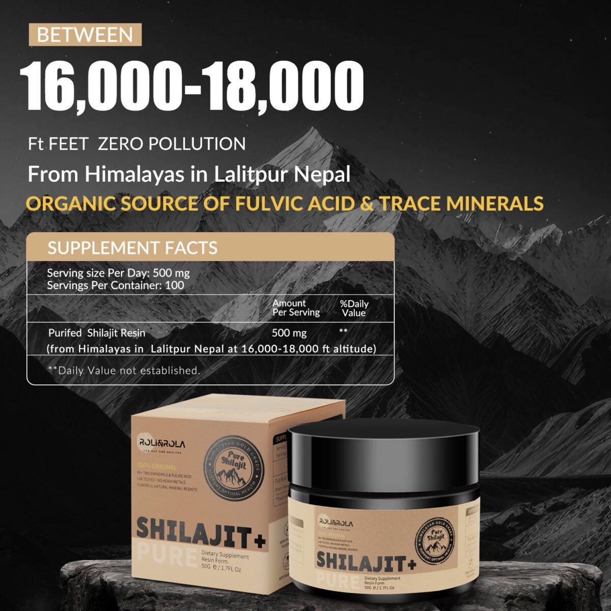 33a217f3 b2d3 42ba 817c 506ab3f20e2d ROLI&ROLA Shilajit Resin 50g