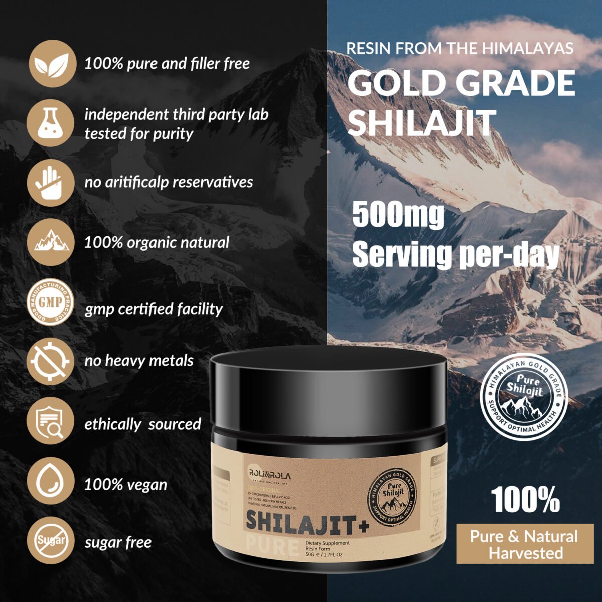 37a0870d 6f02 461a 8cb2 961a411bfd48 ROLI&ROLA Shilajit Resin 50g