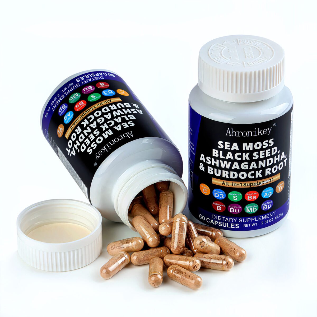 6e035b97 9e72 4878 b023 0d5ee3e9ea82 Abronikey Sea Moss, 120 CapsulesImmune Support Digestive Health Natural Sea Moss Supplement Rich In Minerals & Vitamins