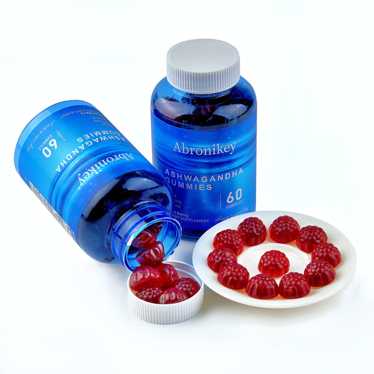 cdac30f3 a469 4806 a6f8 538c1fde30ce Abronikey Ashwagandha Vitamin D Gummy Mixed Berry, KSM-66, Vegan,Plant Based, Non-GMO, Gluten-Free Gelatin Free